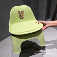 Stool Small Low Stool Children Chair Bathroom Small Bench Backrest Shoe Changing Stool Household Cut