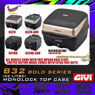 KOTAK/BOX GIVI MONOLOCK TOP CASE BOLD B32,B32N,B32NB,B32N-ADV,B32NB-ADV, B32GOLD GOLD/SILVER/BLACK [