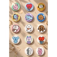 BT21 PIN BUTTON/BADGE/BROS BTS BT21 / PIN BUTTON BT21 CHARACTER BTS/ FANMADE PIN BUTTON KPOP MERCH B