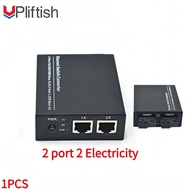 Upliftish 1000 Mbps 2F2E Ethernet Fiber Optic Media Converter, Gigabit Ethernet Switch