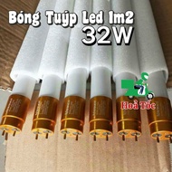 Esnco brand T8 1m2 glass 30w Led tube light bulb, 1m2 long, 32w gold aluminum head