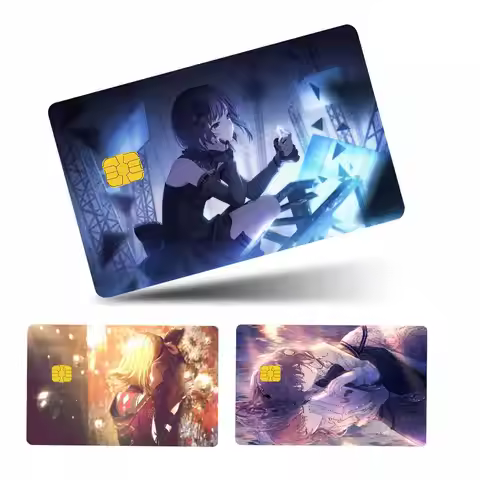 P-Project S-Sekai Anime 1 Set Of 4 Pcs Sticker Film Skin Cover Case For Small Large No Chip Debit Cr
