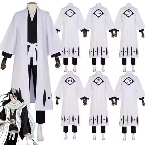 Anime Aizen Sousuke Cosplay Costume Bleach Cosplay Kuchiki Byakuya Captain Hitsugaya Toushir Captain