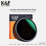 K&F Concept Lens Filter Variable ND3-1000 Filter (49 - 82MM)