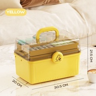 3 Tier Large First Aid Box First Aid Kit Storage Box Portable Medicine Box Household Multi Purpose S