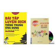 [HCM]Sách- Combo 2 sách Bài tập luyện dịch tiếng Trung ứng dụng (Sơ -Trung cấp Giao tiếp HSK có mp3 
