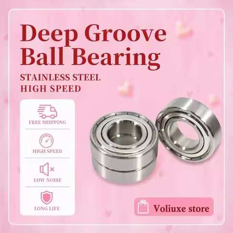 2Pcs Stainless Steel Bearing S 6300 6301 6302 6304 6305 6306 6307 6308 6309 ZZ 304 440 Miniature Ant
