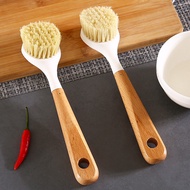 Sisal long handle multifunctional pot brush kitchen cleaning nonstick oil dishwashing brush