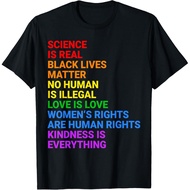 Men's cotton T-shirt Rainbow Flag Human Rights Womens & Gay Rights LGBTQ+ Pride T-Shirt Small