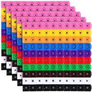 Libima 500 Pieces Math Manipulatives Cubes Set Number Toy Blocks Linking Colorful Cubes Math Cubes f