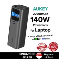 (SG) Aukey PB-Y45 Sprint 27600mAh Power Bank with 140W PD3.1 powerbank - Gray