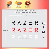 Razer word Sticker Reflective gaming Stiker laptop desktop Kereta car Waterproof Motor Laptop Helmet Vinyl Decal