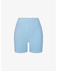 SKIMS Mid-rise recycled stretch-nylon swim shorts 單車褲 馬褲 泳褲 健身褲 瑜珈褲 寶寶藍褲子 藍色褲子