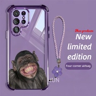 Case for Samsung S25 Ultra S25 PLUS S25 S25 FE S25 Edge phone casing Funny Gorilla Clear Phone Case 