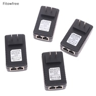 Fitow AC 110V-240V to DC 12V 15V 24V 48V 0.5A 1A POE Injector power adapter FE