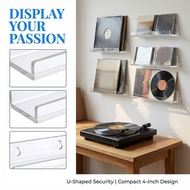 Nail Polish Nail Free Display Rack Transparent Acrylic Storage Rack Wall Mounted Record Display U9r7