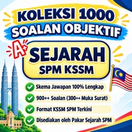 2025❤️‍🔥SPM A+ [PDF/E-book] SPM Sejarah Koleksi 1000 Soalan Objektif (Kertas 1)💯 KSSM | Terkini | Ja