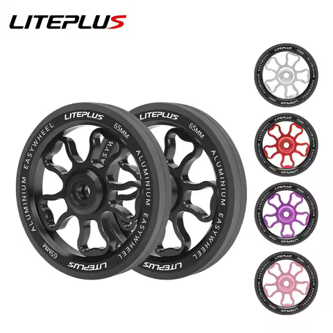 1 pair 70mm diameter easywheel for brompton folding bike and java neo push easy wheel aluminum alloy