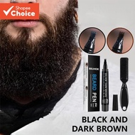 Eelhoe Beard Pen Waterproof Moustache Pen Sweat Resistant Beard Refill Pen Kit
