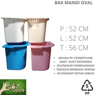 bak mandi plastik dengan kotak sabun