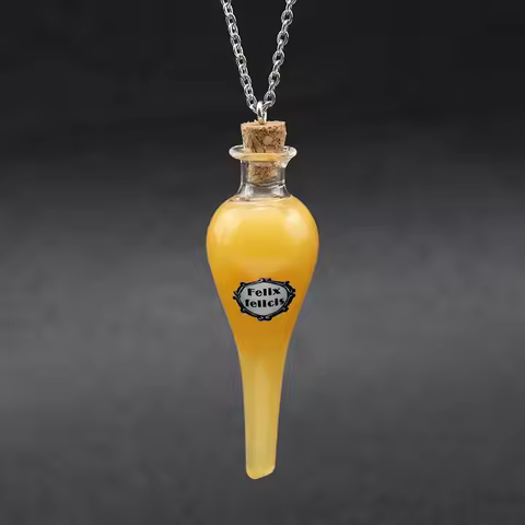 Happy Potion Magical Liquid Luck Color Changing Glass Potion Bottle Home Decoration Hanging Ornament