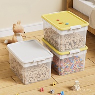 Children's Parts Toy Compartment Storage Box Building Block Transparent Tidy-up Bucket Transparent S