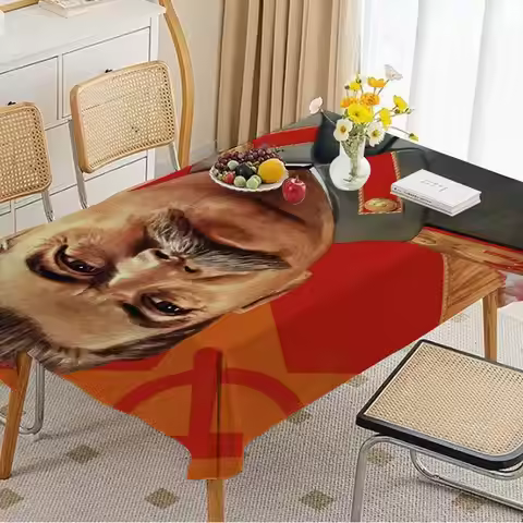 Lenin Joseph Stalin Home Tablecloths Dining Decoration And Rectangular Table Accessories Waterproof 