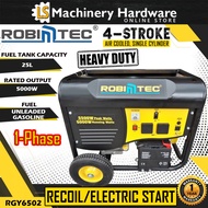 ROBINTEC 5500WATT/5.0KVA GASOLINE GENERATOR RGY6502 - SUPER HEAVY DUTY - 1 YEAR LOCAL WARRANTY -
