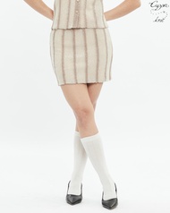 CUPPA - ECLAIR Knit Mini Skirt (3 สี) กระโปรงไหมพรมมินิ ทรงสั้น ทอสีเรียบสลับเส้นด้ายเทกซ์เจอร์พิเศษ