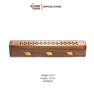 Wooden Incense Stick Holder Cum Dhoop Holder/Agarbatti Box