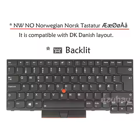 Danish Norway Swedish Finnish Keyboard For Lenovo ThinkPad T14 Gen 1, T14 Gen 2, P14s Gen 1, P14s Ge
