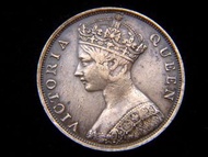 香港首款銅幣-British Hong Kong-1863年(大清同治二年)英屬香港一仙(Cent)銅幣(英女皇維多利亞歌德肖像
