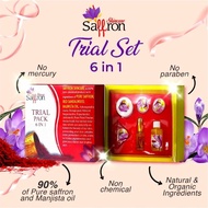 SAFFRON SKINCARE ORIGINAL 6 IN 1 TRIAL SET - ORGANIC WITH AYURVEDIC AND NATURAL INGREDIENT