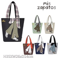 Mis zapatos New Fashionable Nylon Tote Bag - Waterproof, Durable and Adjustable Shoulder, Crossbody and Backpack