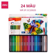 [Kee-art]Bút sáp màu hữu cơ cho bé tập vẽ Deli - Không vấy bẩn tay an toàn khi sử dụng - 12/18/24 mà