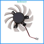 KOK Graphics Card Cooler Fan Suitable for Gigabyte 6850 7970 GTX 460 GTX560Ti R270X R7 260x 75MM PLD