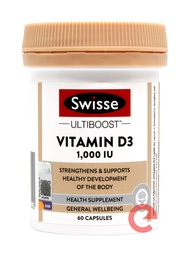 Swisse Ultiboost Vitamin D3 1000IU Capsule 60S (MAL20096036NC)