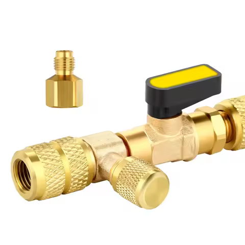 R410A R22 Valve Core Remover Installer Tool Dual Size 1/4" & 5/16" Port HVAC for Refrigeration Air C