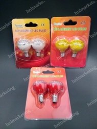 1PAIR BUDDHA LED CANDLE BULB E12 BIG SIZE RED YELLOW WHITE