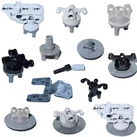 MOC Technical Parts Building Block Bricks Suspension Steering Hub Portal Axle Housing Drive Combinat