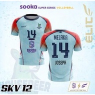 Sooka Super Series Volleyball Sublimation Jersey Unisex Shirt / Short Sleeve Tee