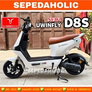 Sepeda Listrik UWINFLY D8S DF8S 500 Watt Electric E Bike - Putih