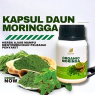 Organic Moringga Semulajadi Tiada Campuran Bahan Lain 60 Kapsul