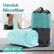 Quick Dry Microfiber Towel 100x30cm with Storage Bag - W-580 -