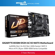 GIGABYTE B550M DS3H AC R2 AM4 Micro-ATX Ryzen Motherboard