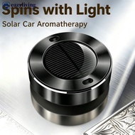 EAZYLIVING Aluminum Alloy Solar Rotating Car Interiors Air Freshener Aroma Diffuser Dashboard Orname