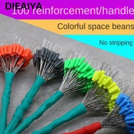 DIEAIYA 200pcs Fishing Bobber Stopper, transparent Float Rubber Bean,  Soft Fishing Supply 6size Spa