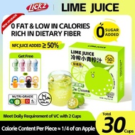 LICKZ JUICE Lime Calamansi Juice Beverage Concentrate Bundle - 30 Sachets with Tumbler 0 Fat, 0 Suga