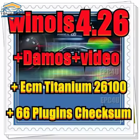 2024 HOT sale Newest WinOLS 4.26 With 66 Plugins And Checksum + Damos files + Video + User Manual + 