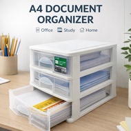 Stylish Case A4/ Office Desktop Storage Box Transparent Small Drawer Storage Table Organiser Desk Or